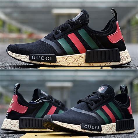 adidas nmd r1 pk primeknit x gucci bee black